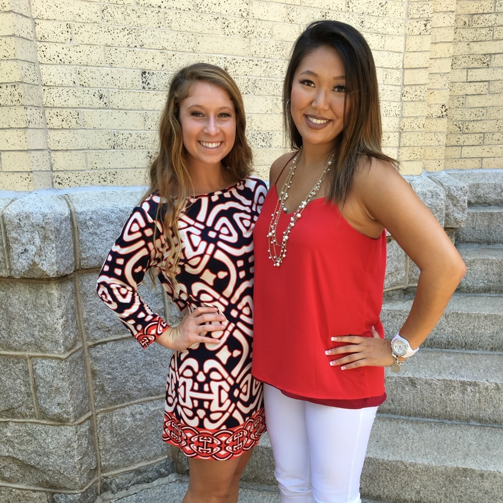 Red reversible cami top